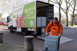 Ophalen van grote elektrische apparaten